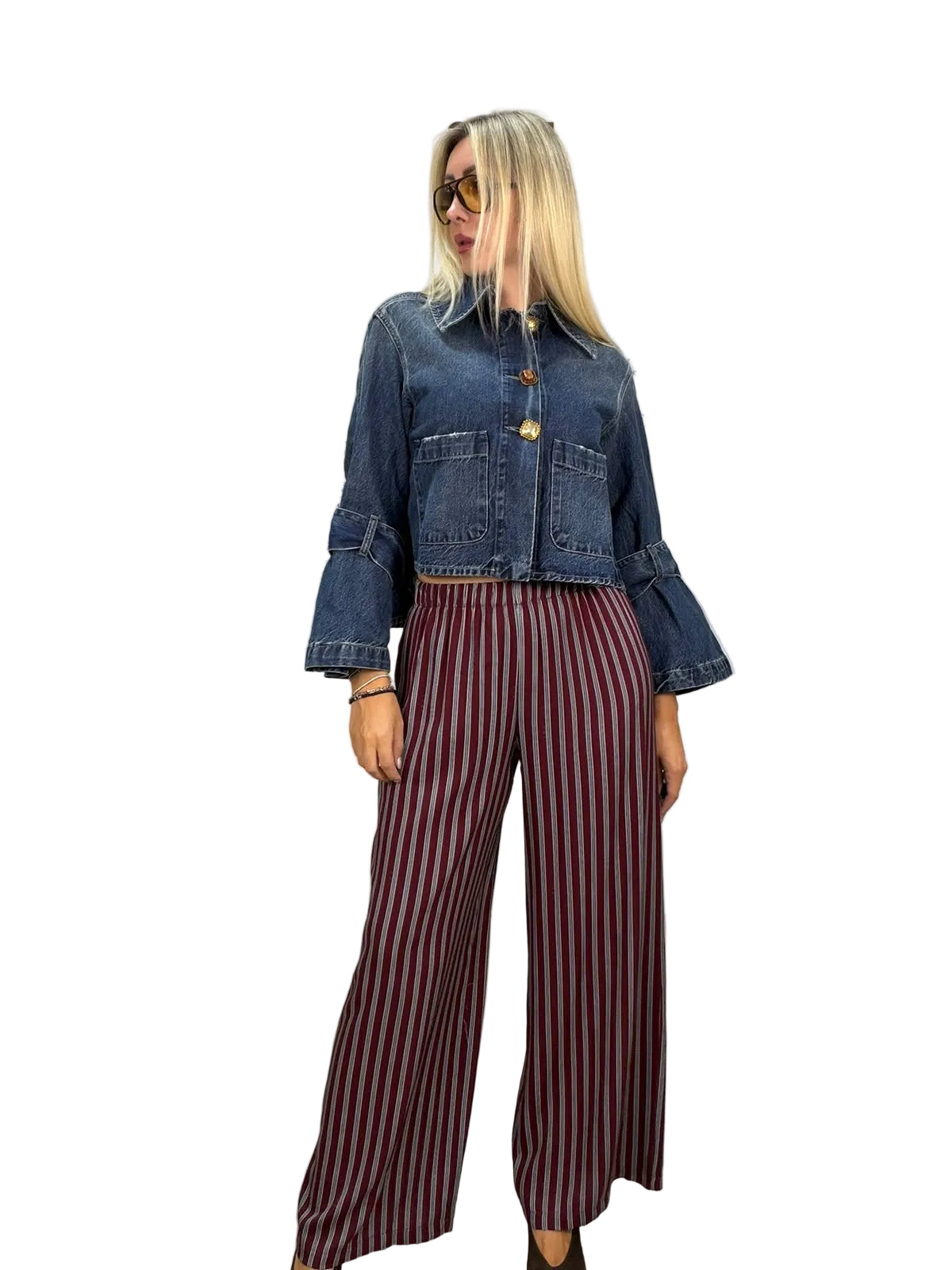 Pantalone Nomad righe bordeaux HaveOne