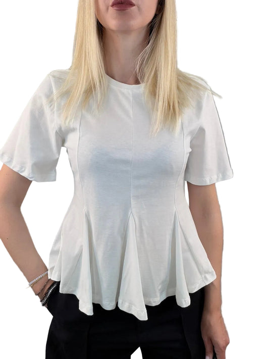 T-Shirt Sagomata con Peplo – Haveone