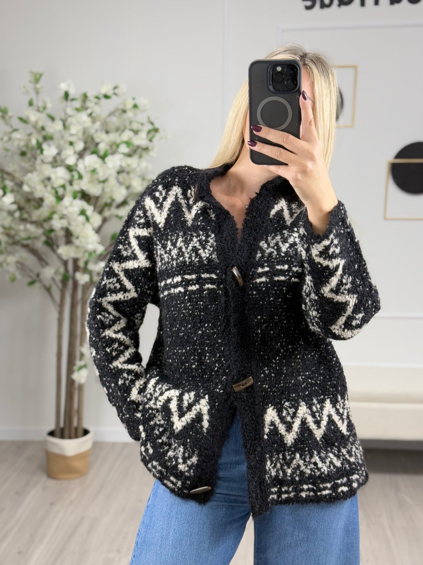 KONTATTO Cardigan Jacquard