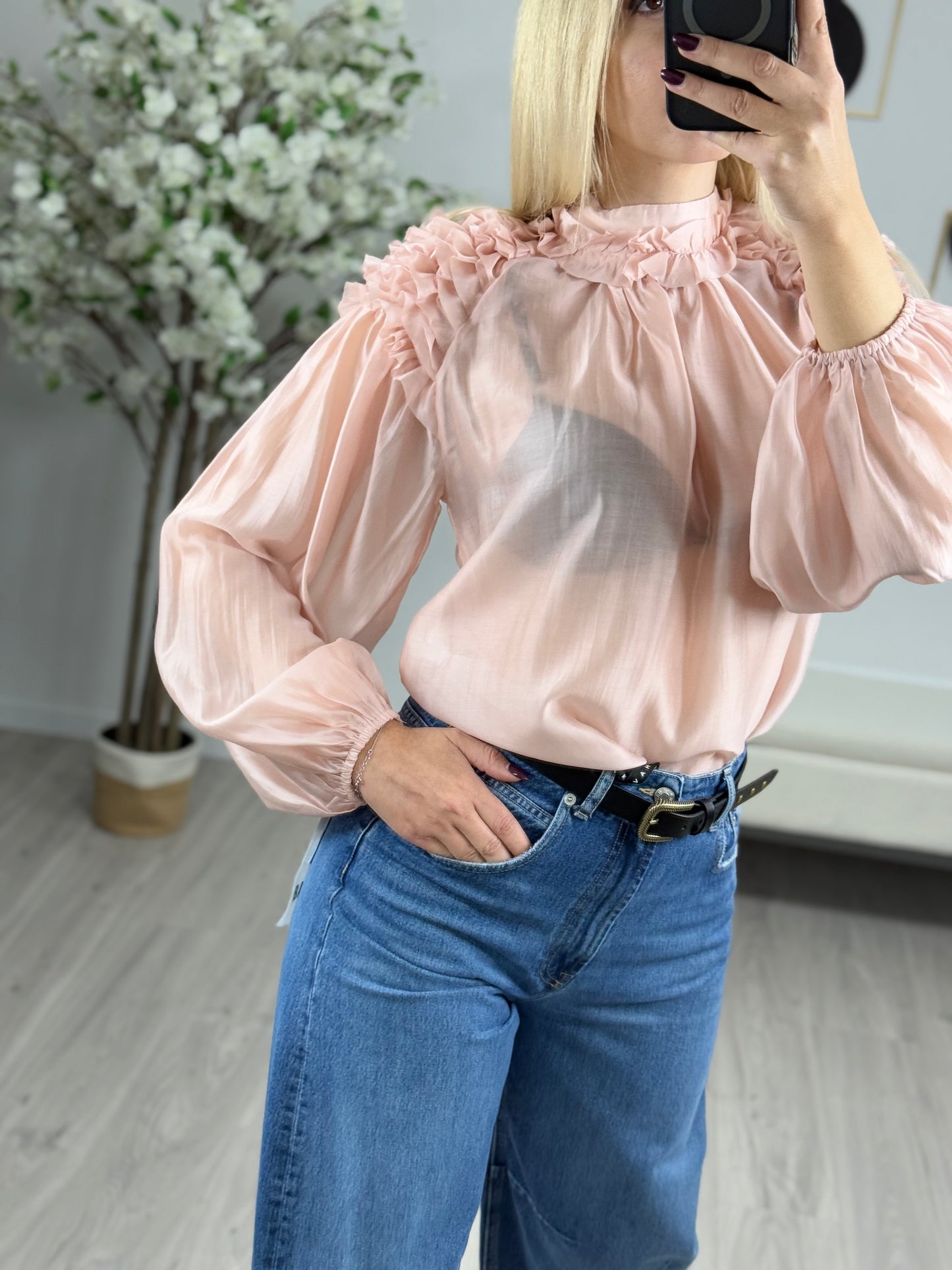 HaveOne Blusa Arricci Spalle