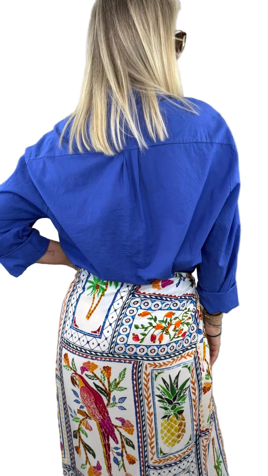 Camicia over in cotone leggero royal HaveOne