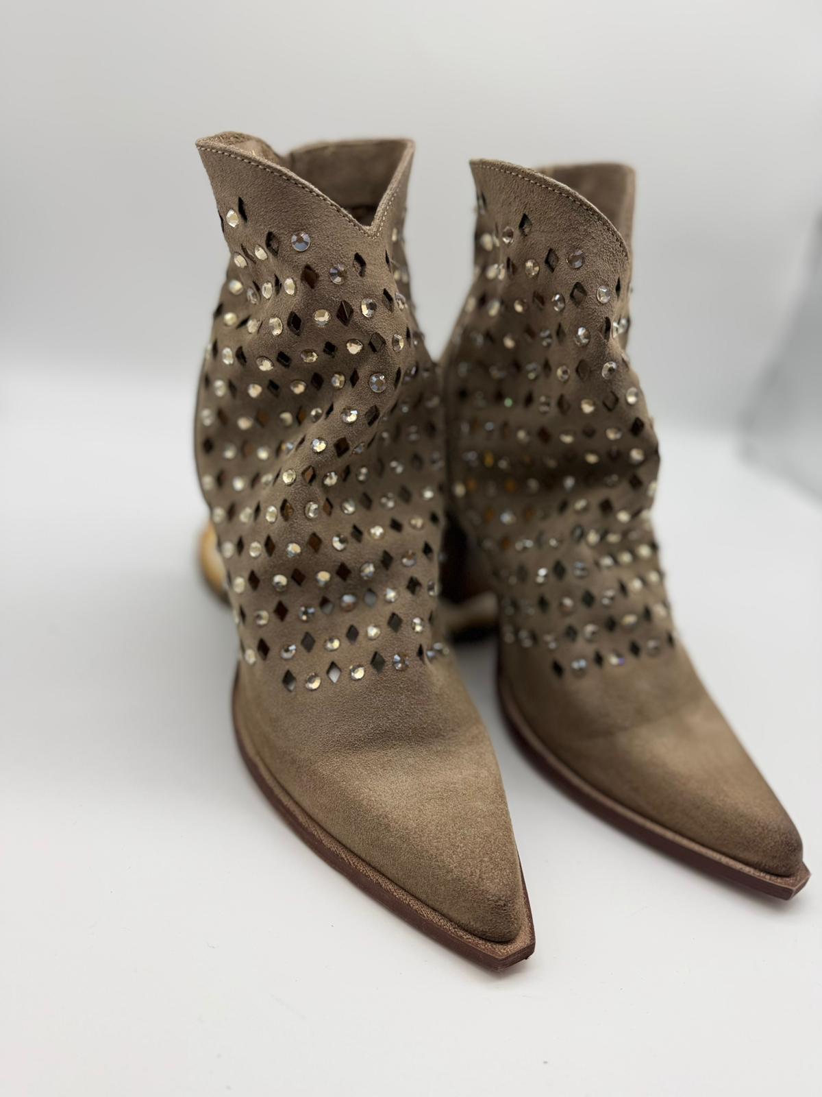 Stivaletto Texano  Strass -Divine Follie