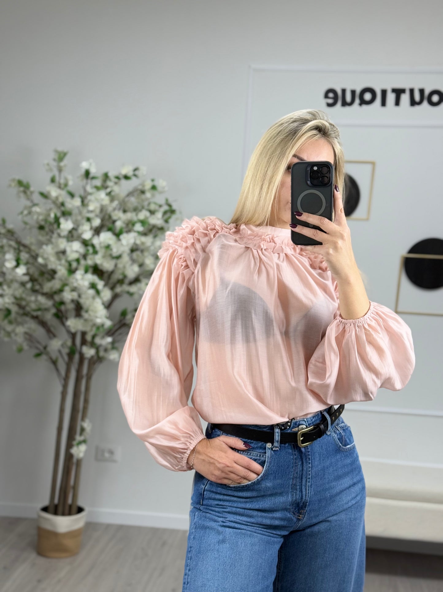 HaveOne Blusa Arricci Spalle