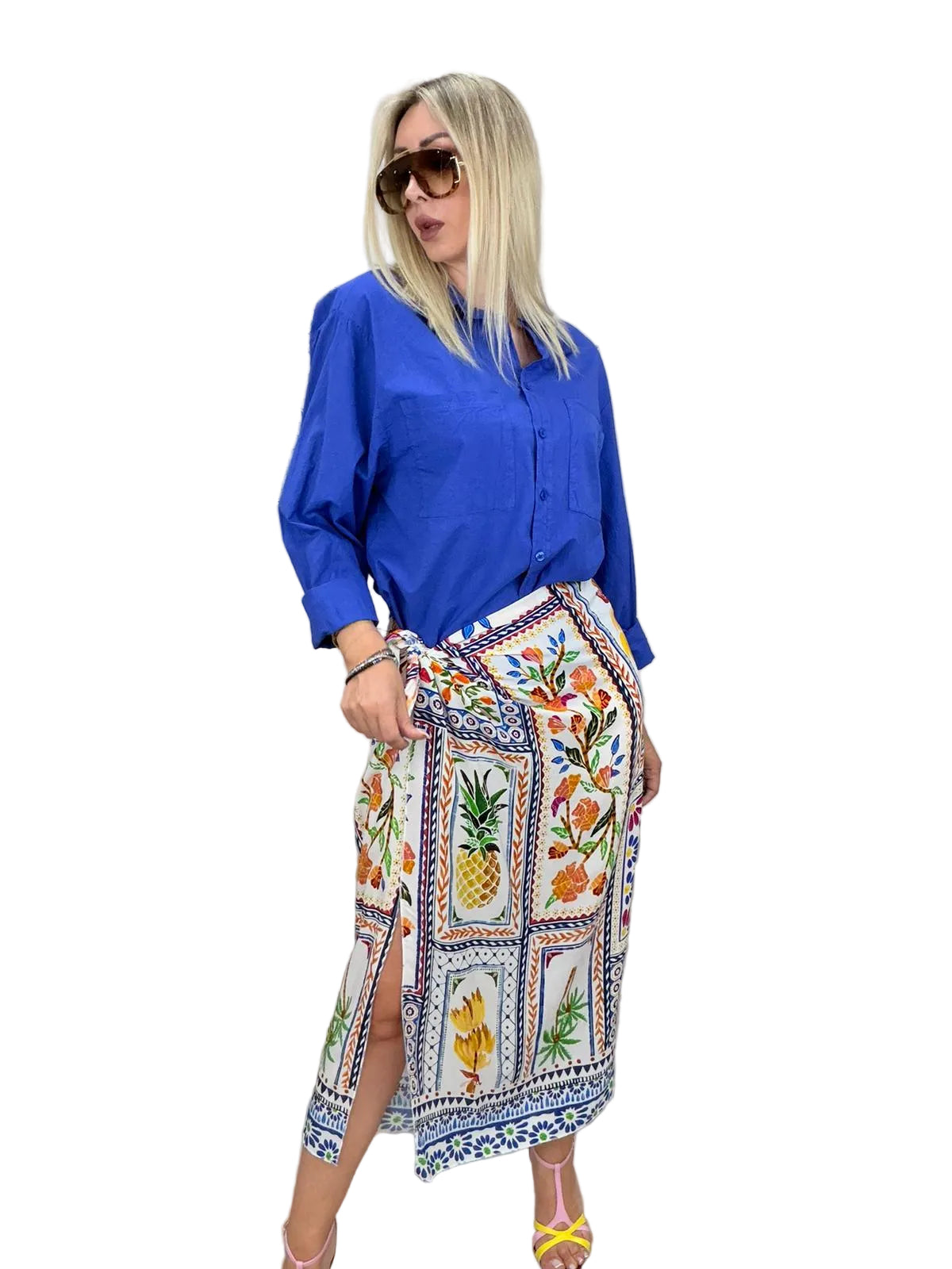 Gonna Pareo HaveOne con Stampa Foulard Tropicale