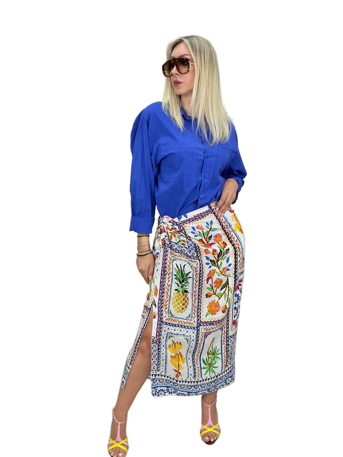 Gonna Pareo HaveOne con Stampa Foulard Tropicale