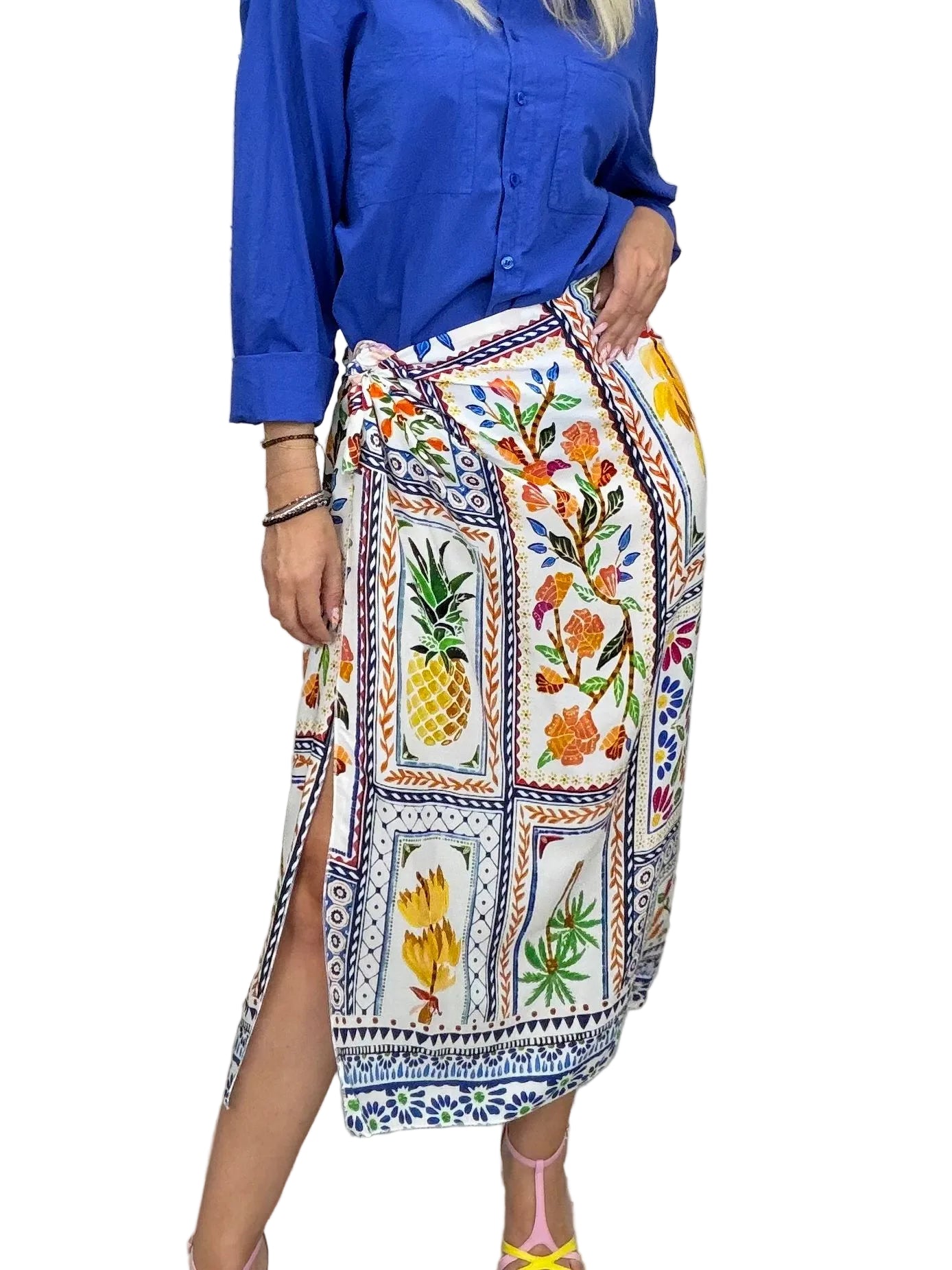 Gonna Pareo HaveOne con Stampa Foulard Tropicale