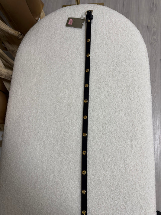 Double Nine-Cintura In Cuoio Con Borchie Dorate