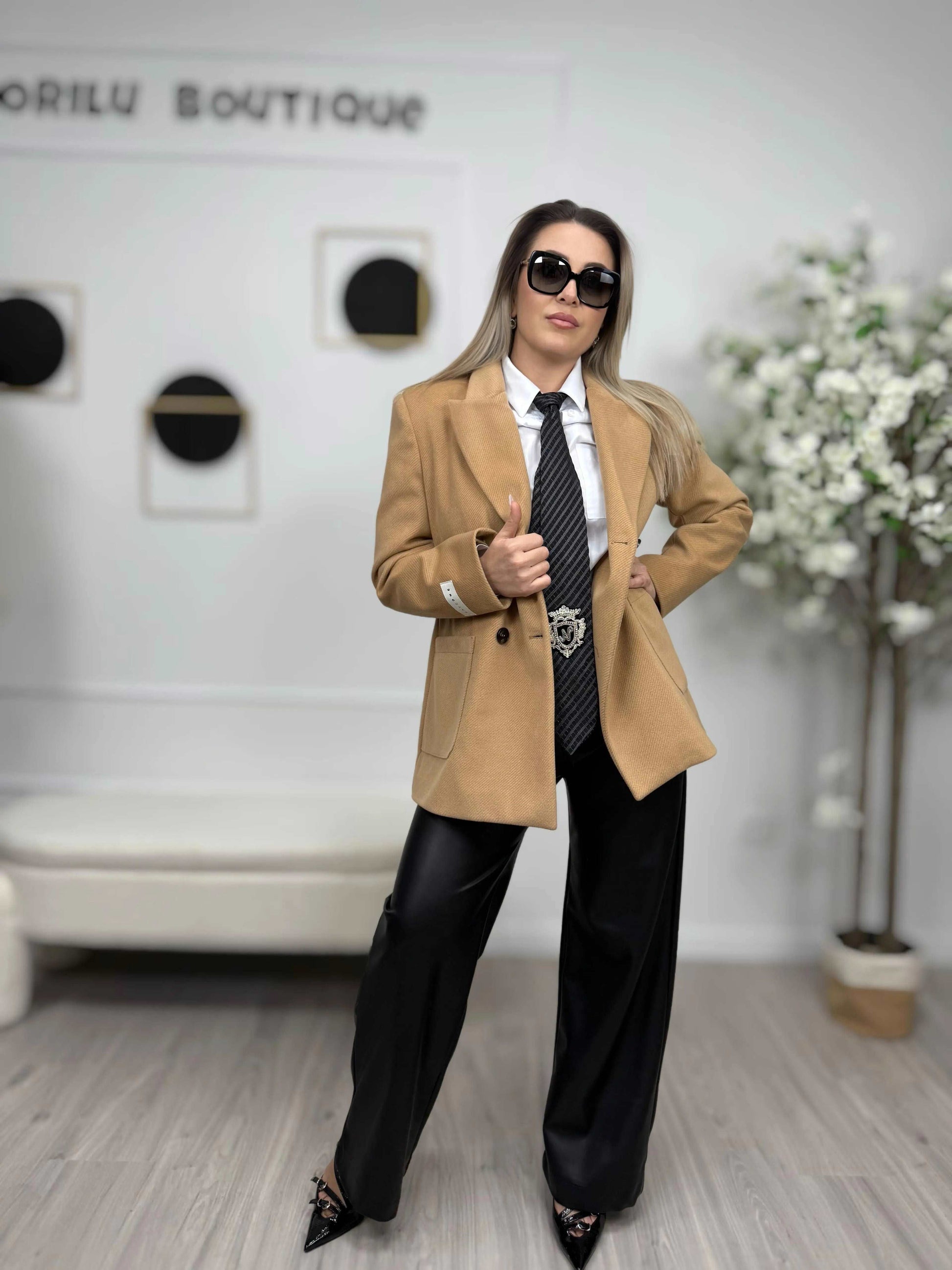 HAVEONE Cappotto Doppio Petto