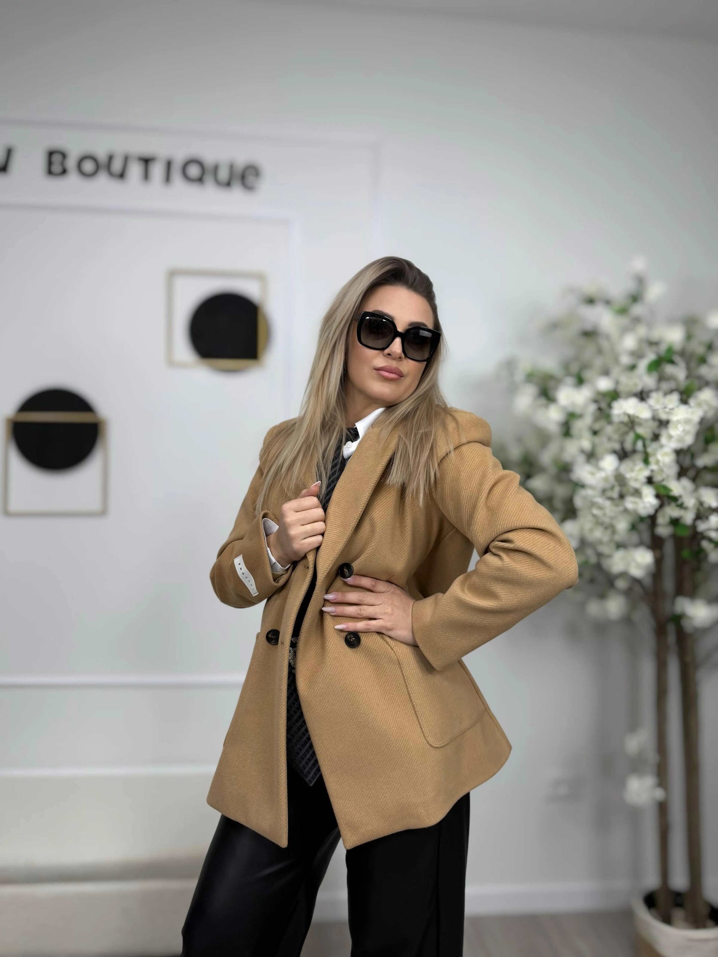 HAVEONE Cappotto Doppio Petto