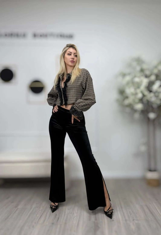 HAVEONE Pantalone Ciniglia