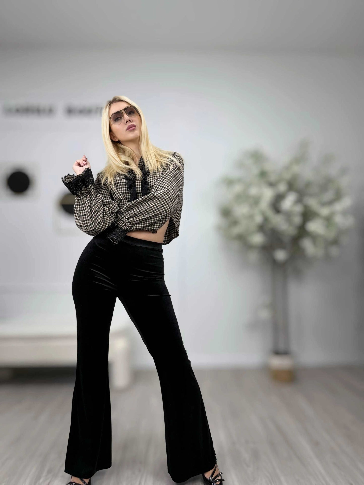 HAVEONE Pantalone Ciniglia