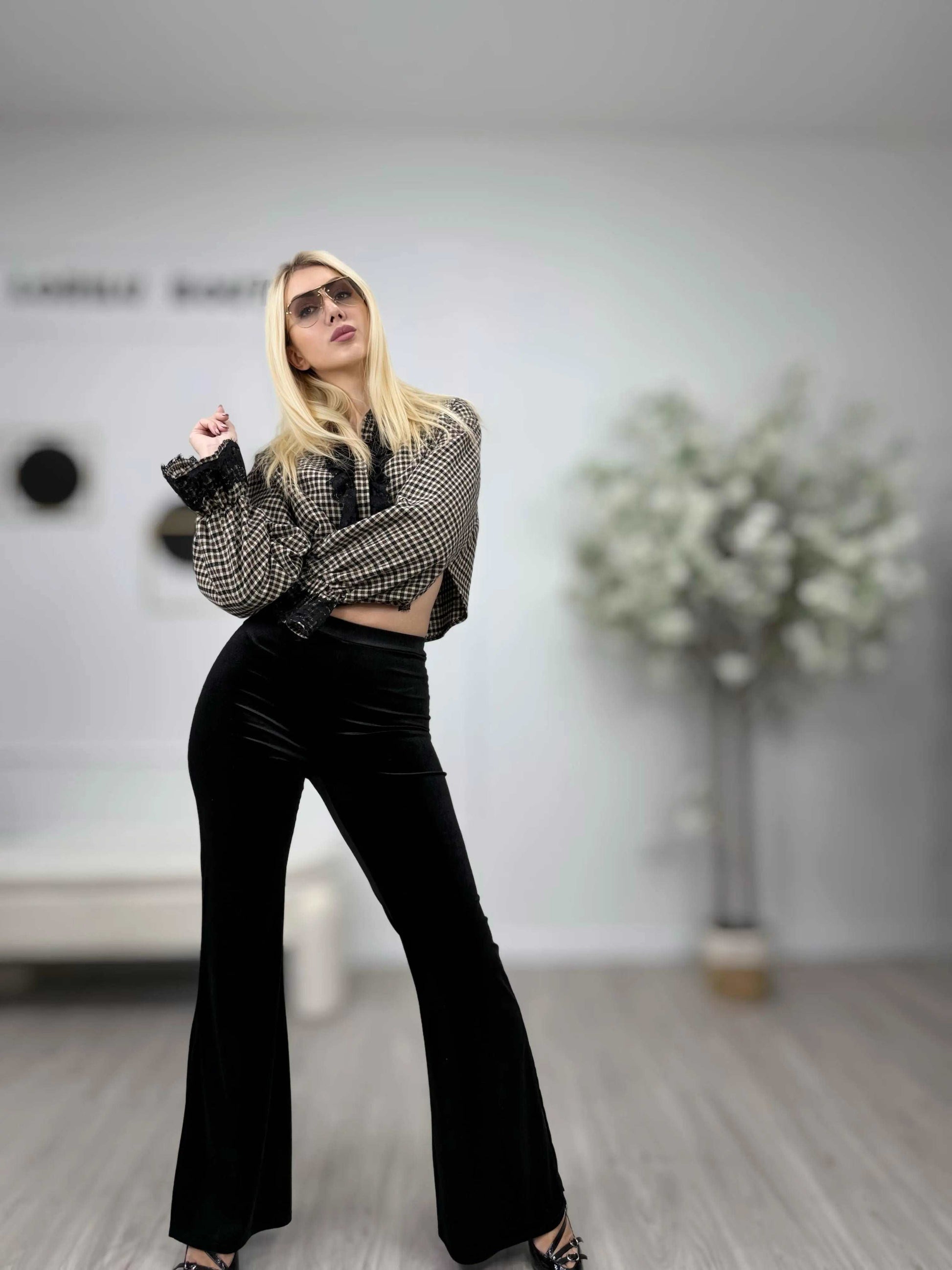 HAVEONE Pantalone Ciniglia