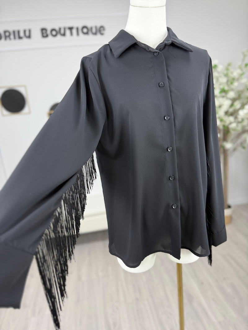 HAVEONE Camicia Frange Donna Chic e Moderna