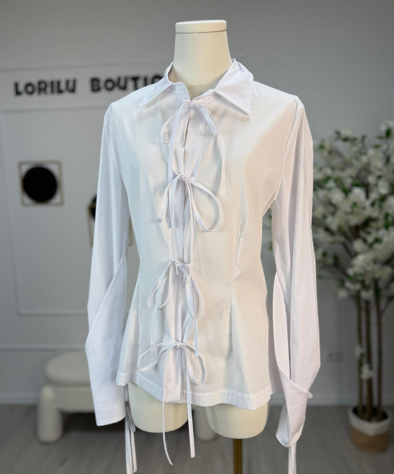 HaveOne Camicia Donna Bianca con lanci