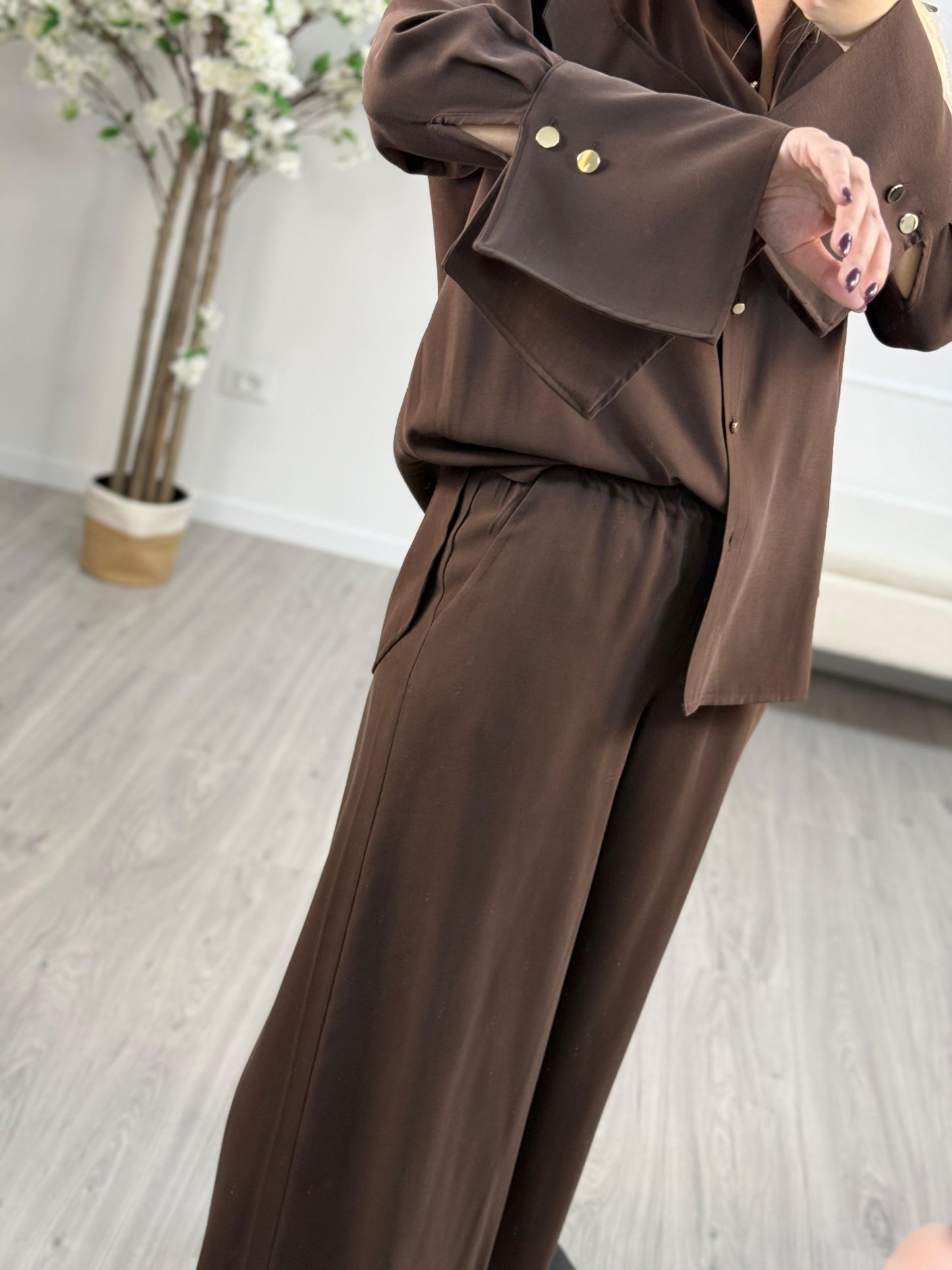 Haveone Camicia Over con Spalline
