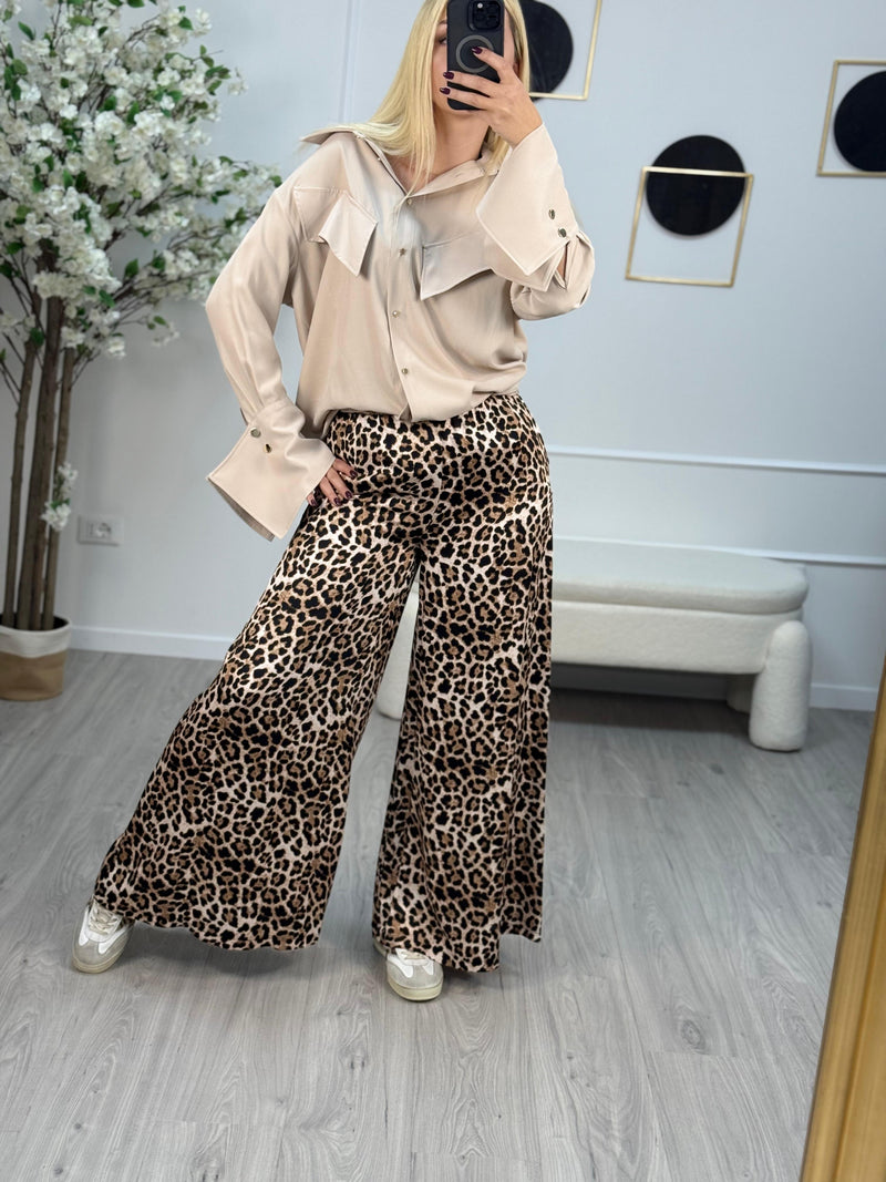 Susy Mix Pantalone Palazzo Donna Maculato