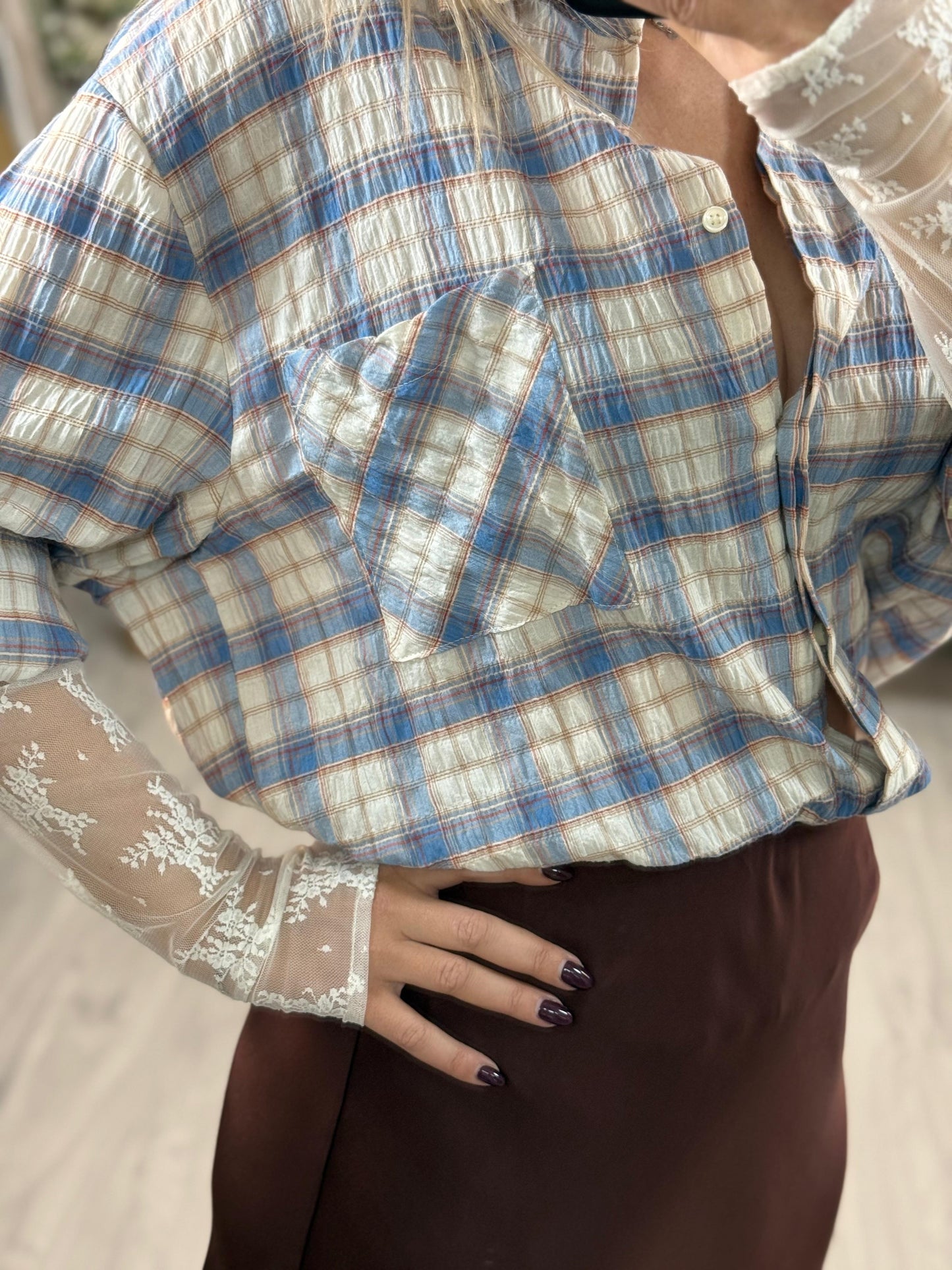 HaveOne Camicia in Pizzo