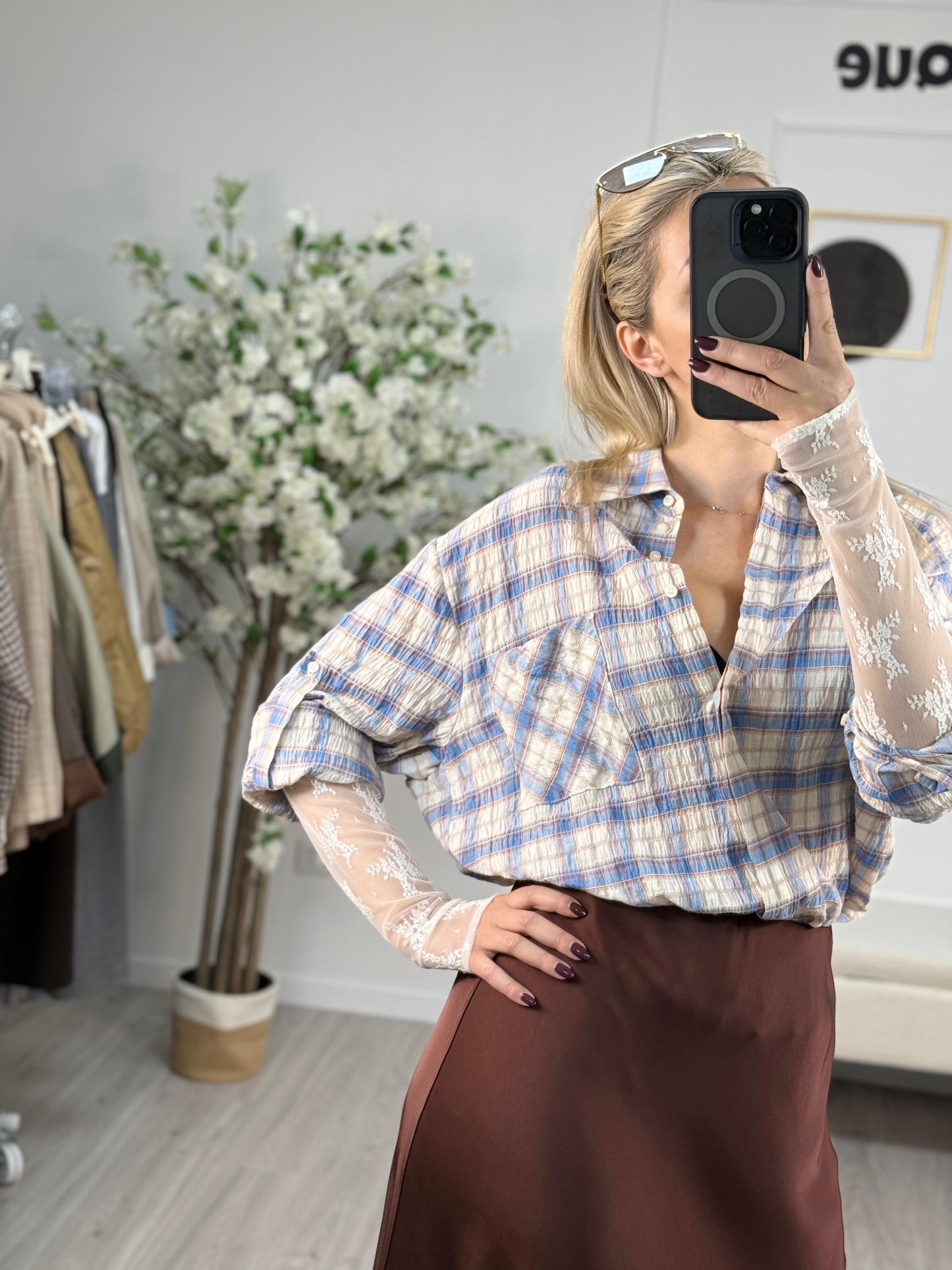 HaveOne Camicia in Pizzo