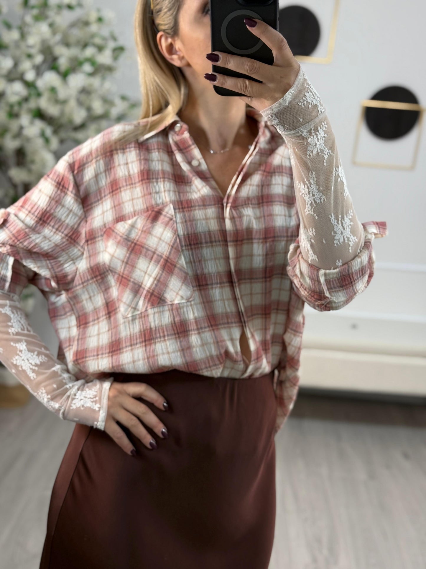 HaveOne Camicia in Pizzo