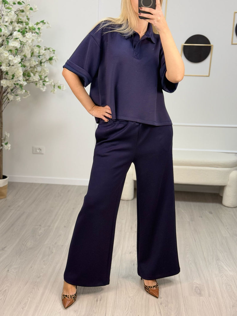 Souvenir Pantalone Donna Rosso e Blu Scuro
