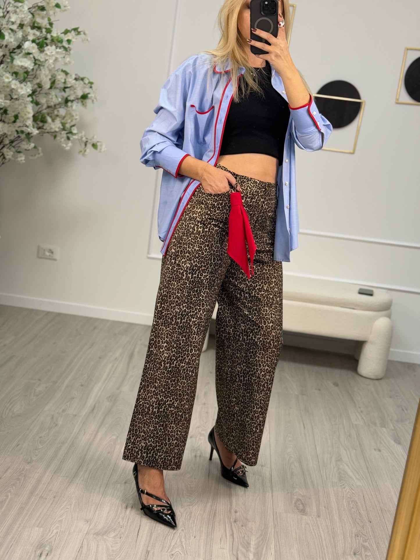 Tensione In Pantalone Maculato