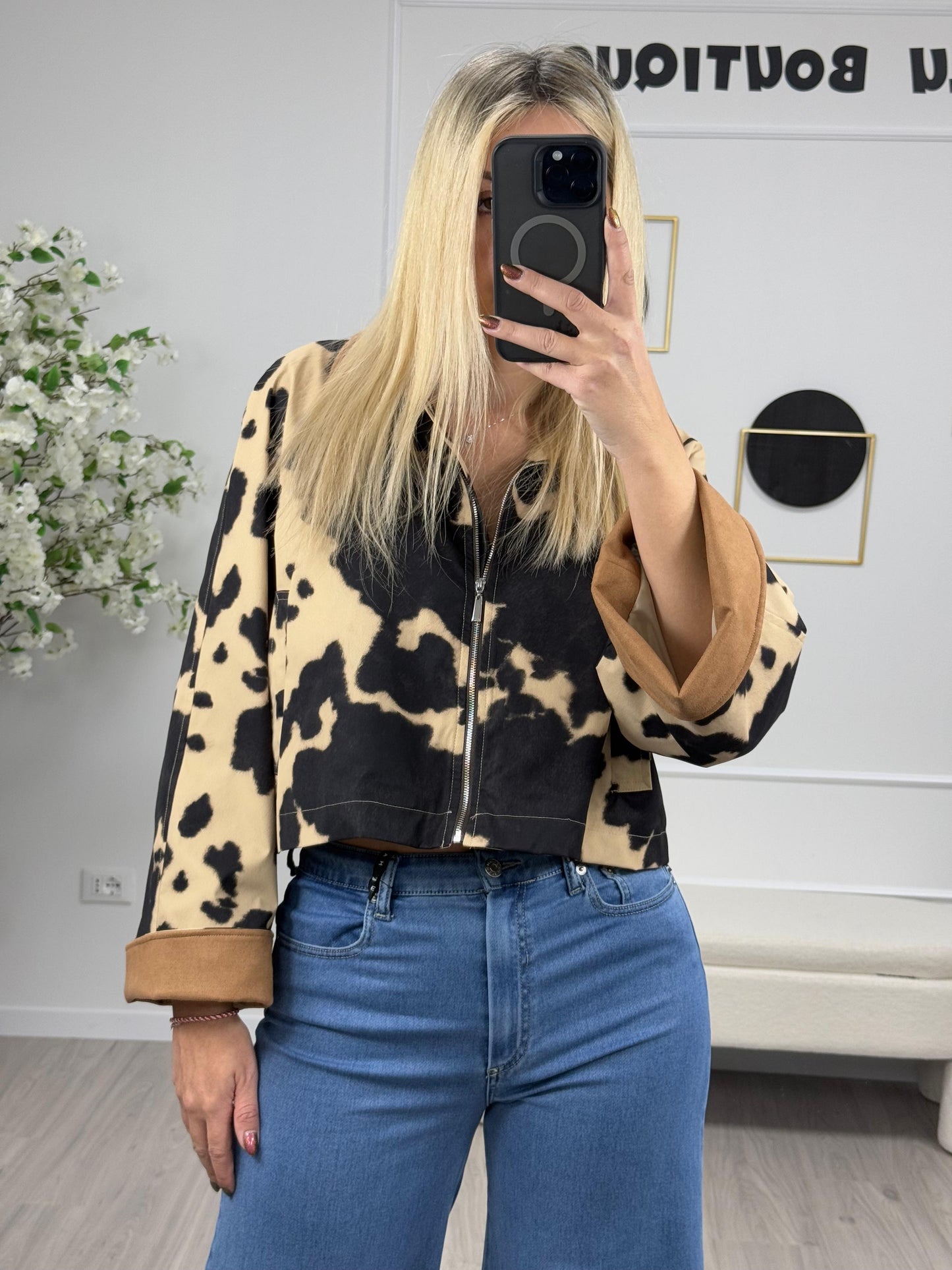 Haveone Trench Corto Fantasia Cow