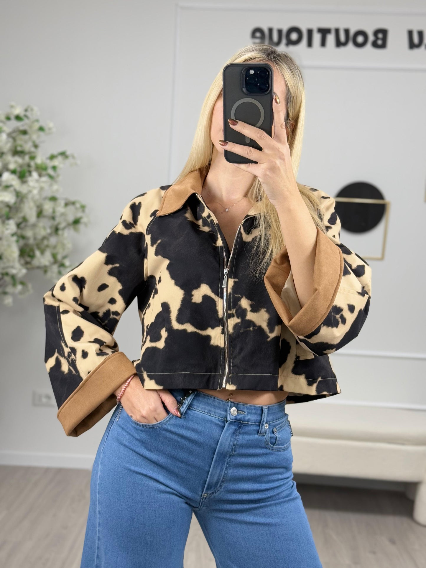 Haveone Trench Corto Fantasia Cow