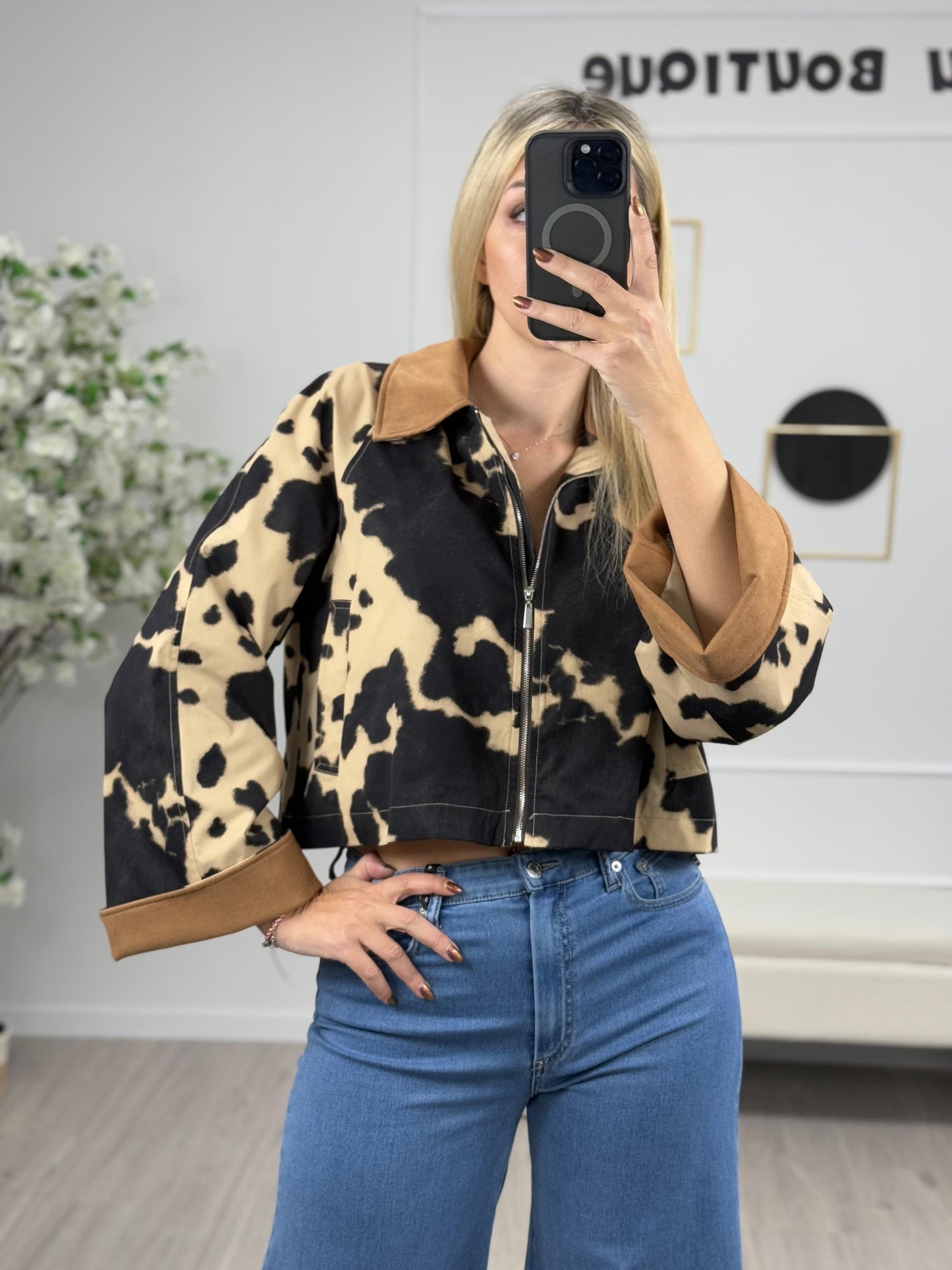 Haveone Trench Corto Fantasia Cow