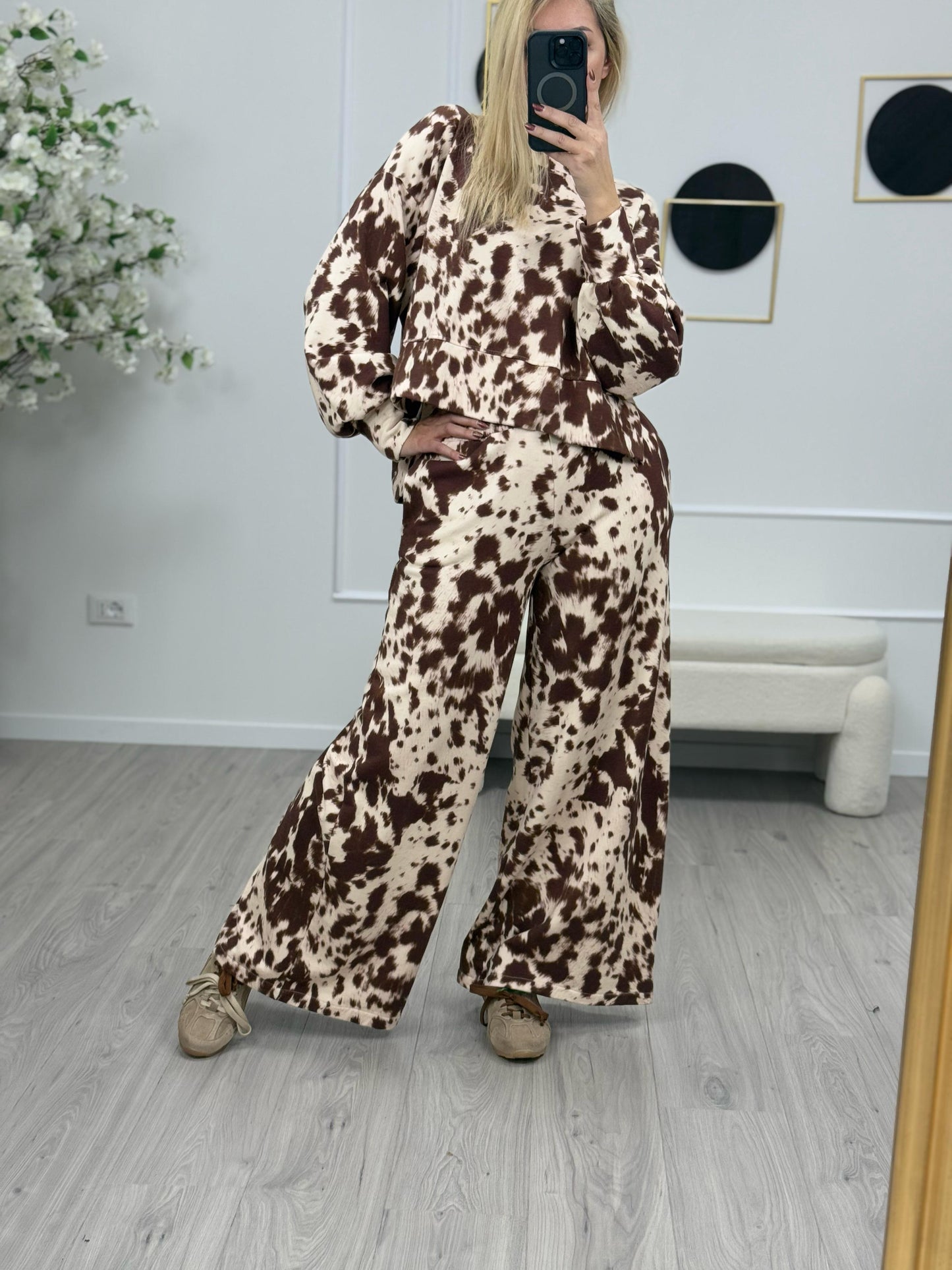 Haveone Pantalone Fantasia Cow