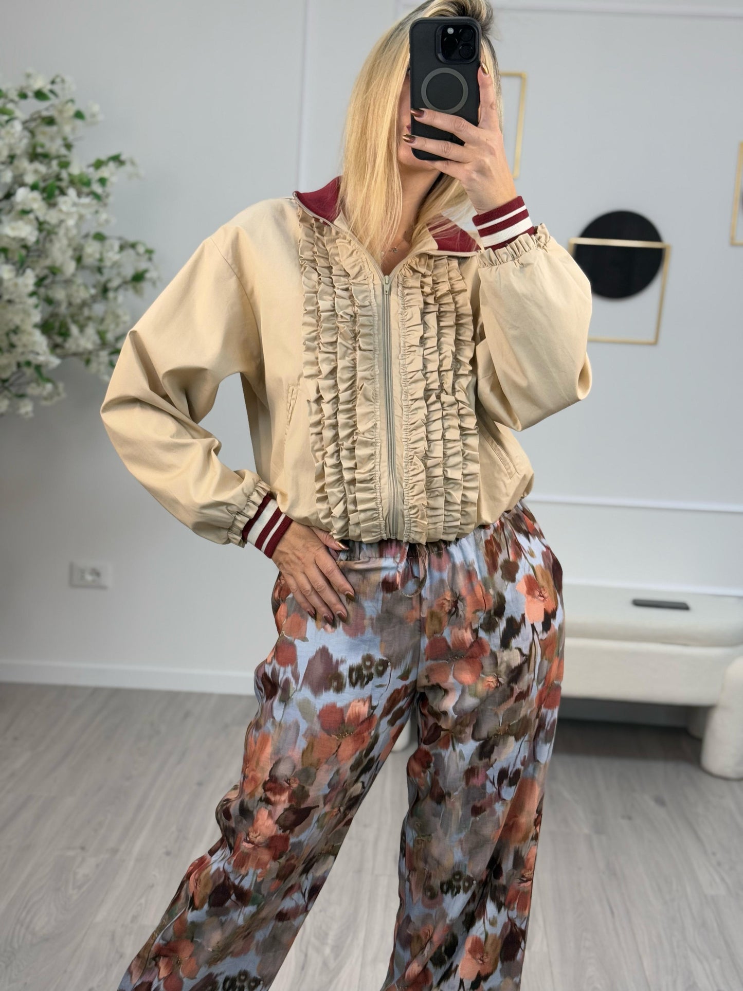 Tensione In Bomber Rouches