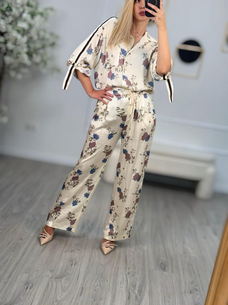 Maryley Pantaloni Donna Strisce Rosse e Nere