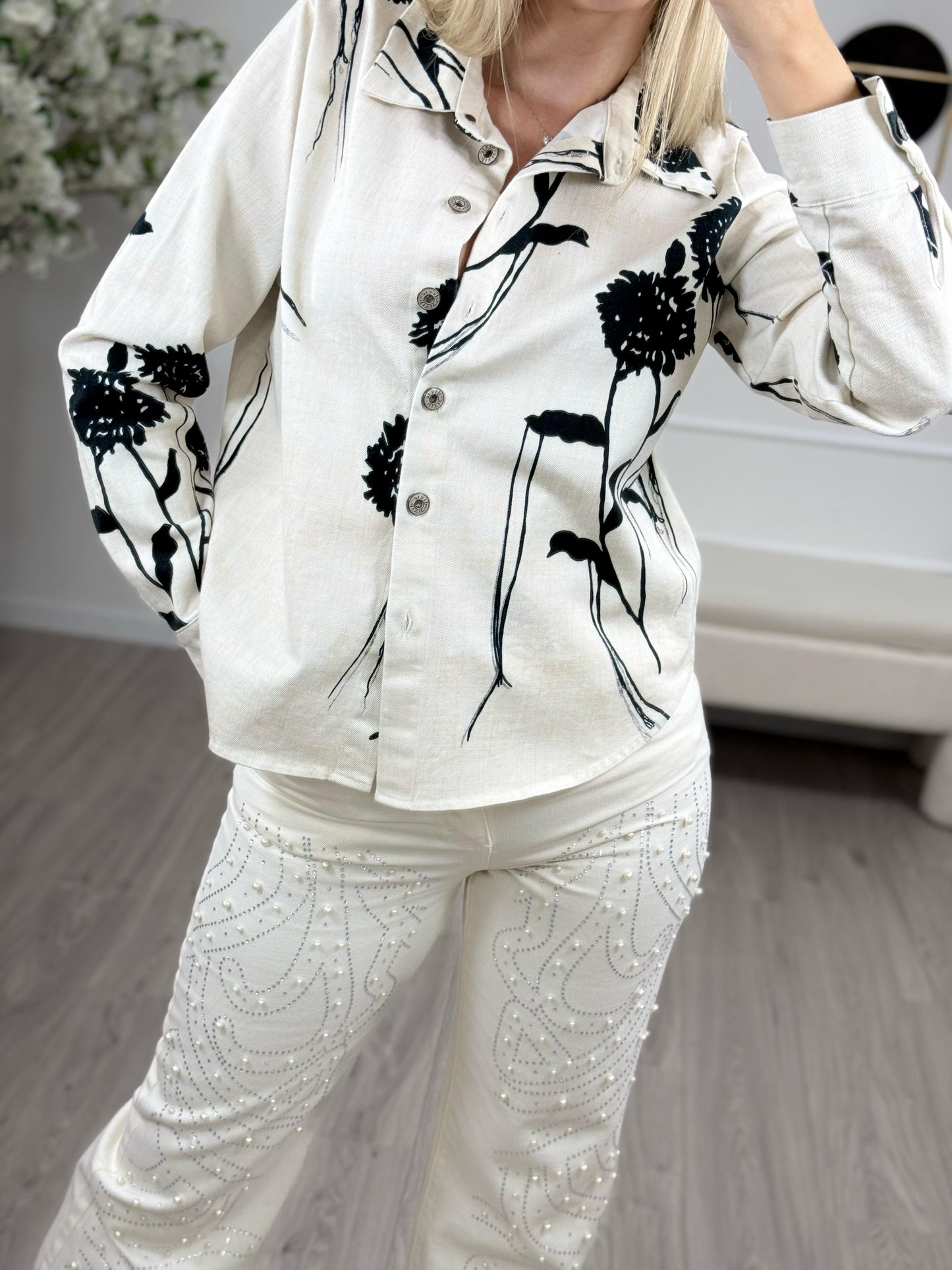 Dixie Camicia Jeans Fantasia