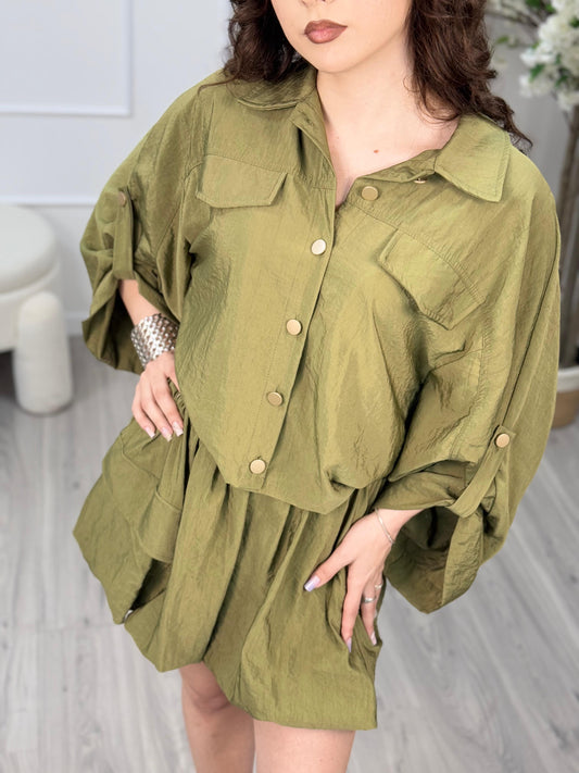 Haveone Camicia Tasche Army