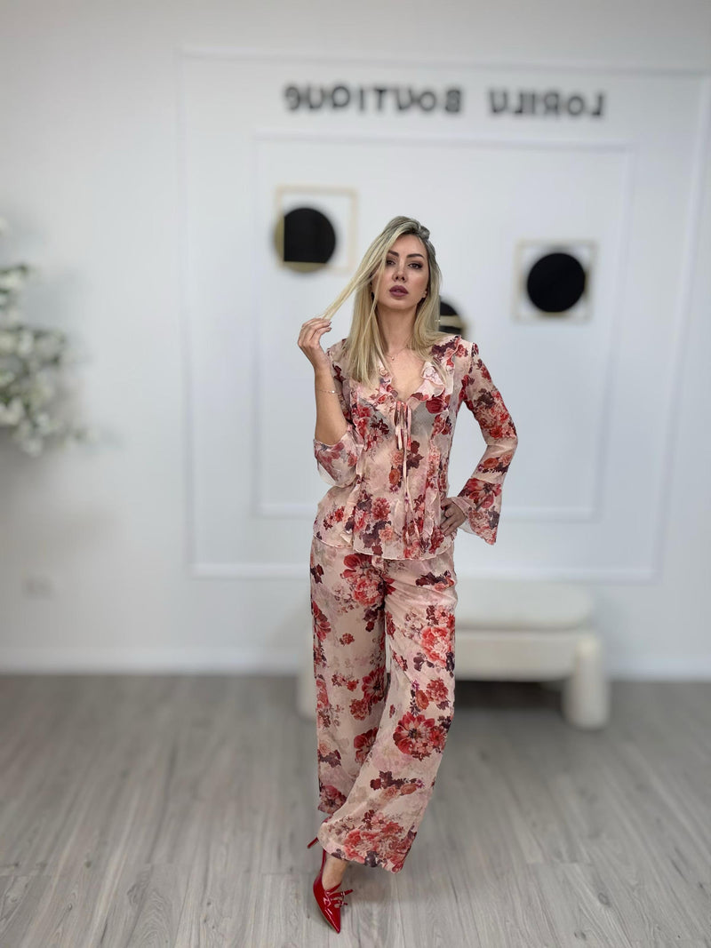 Haveone Pantaloni Donna Floreale