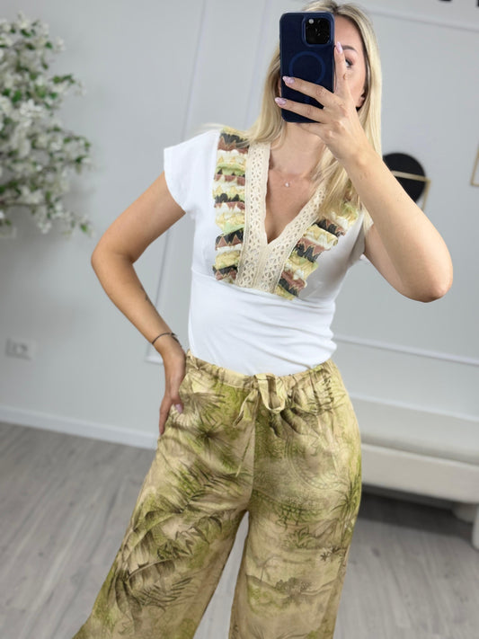 T-shirt Scollo V