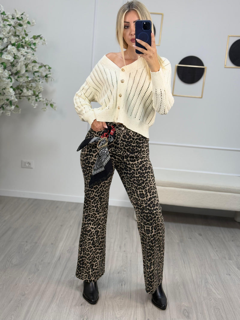 Haveone Pantalone Maculato Donna