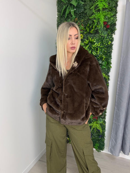 Ecopelliccia Con Gioiello Susy Mix