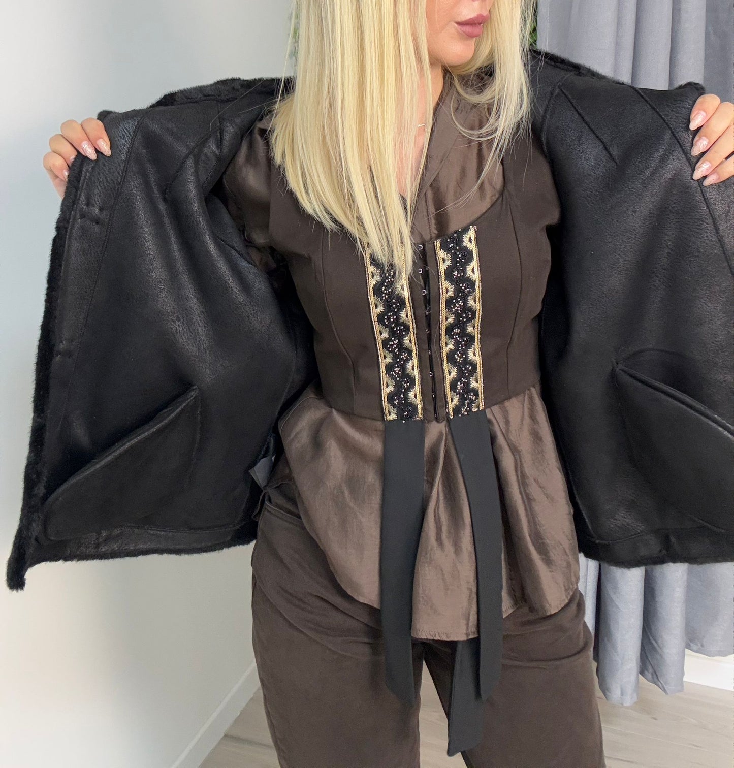 Ecopelliccia Con Gioiello Susy mix