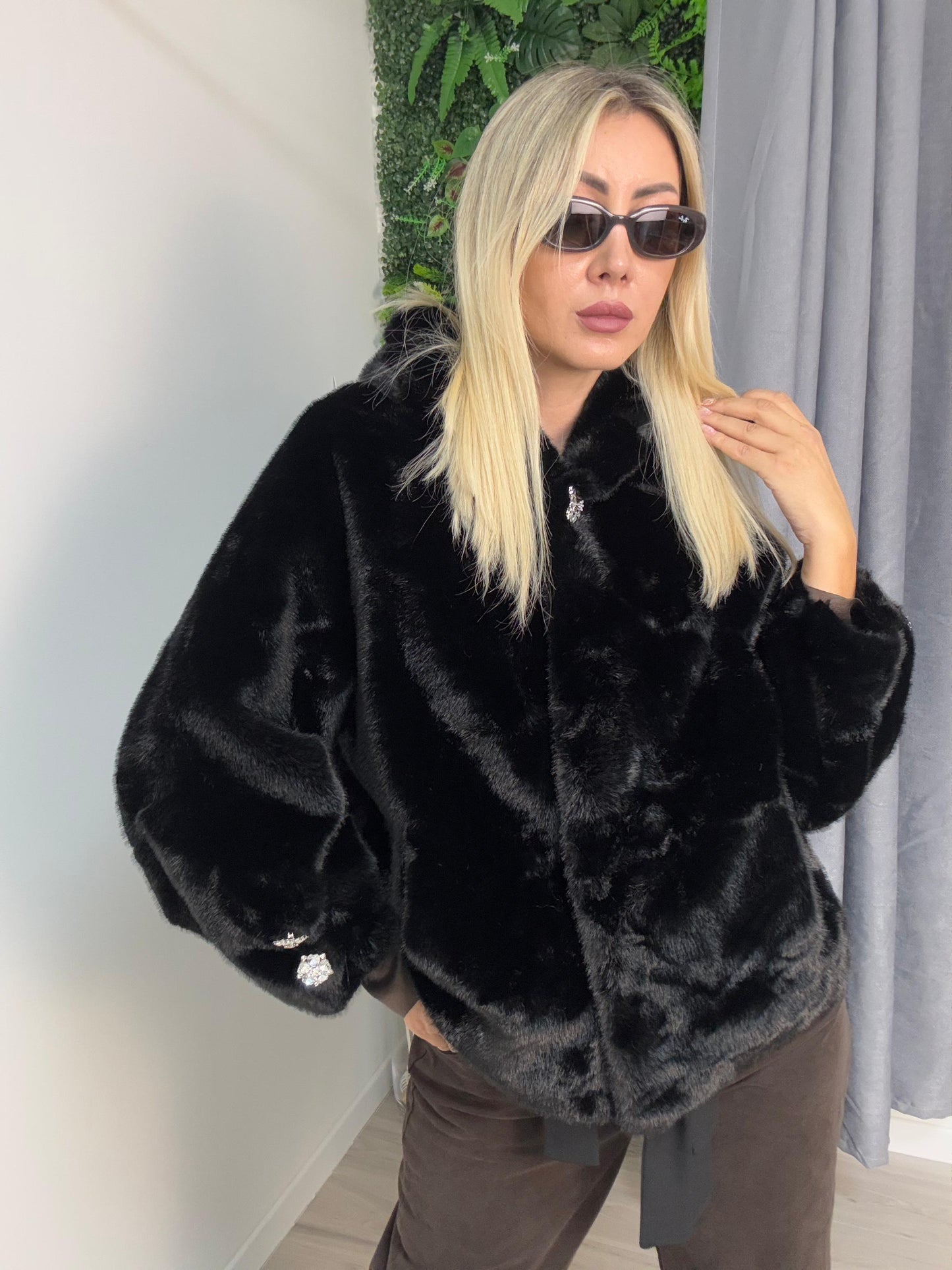 Ecopelliccia Con Gioiello Susy mix