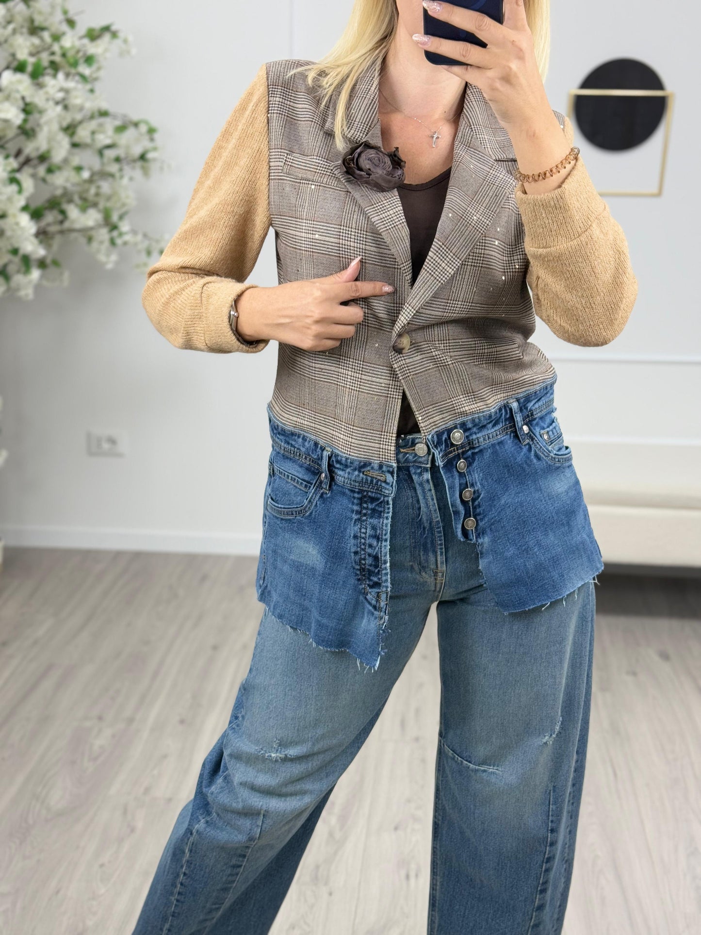 Giacca Check Susy MIx