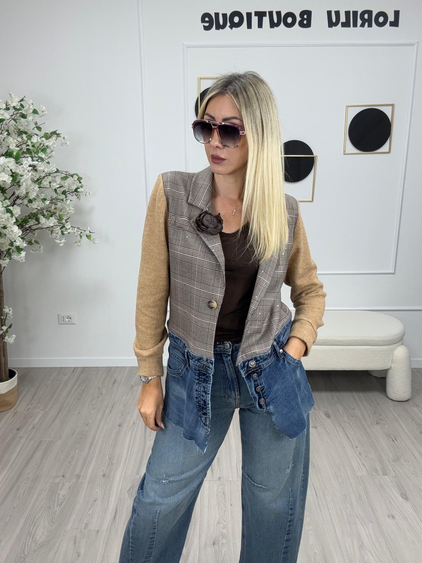 Giacca Check Susy MIx