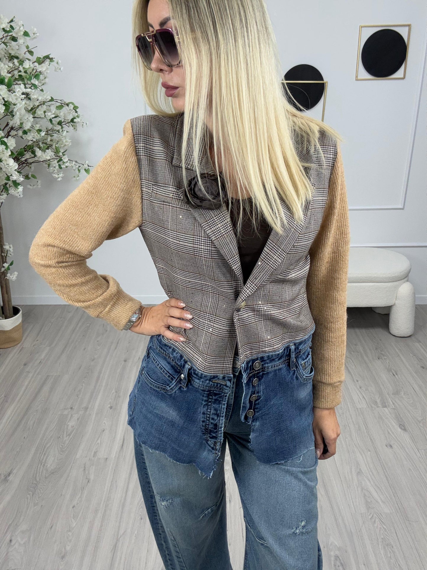 Giacca Check Susy MIx