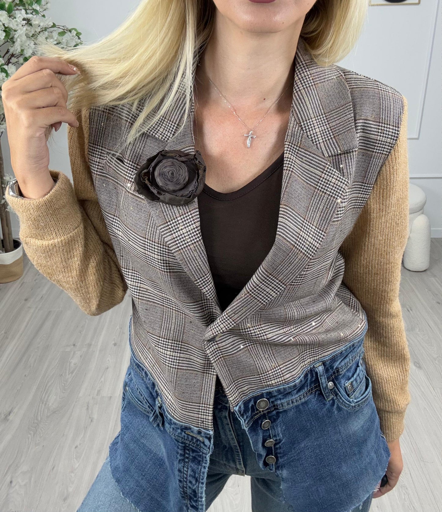 Giacca Check Susy MIx