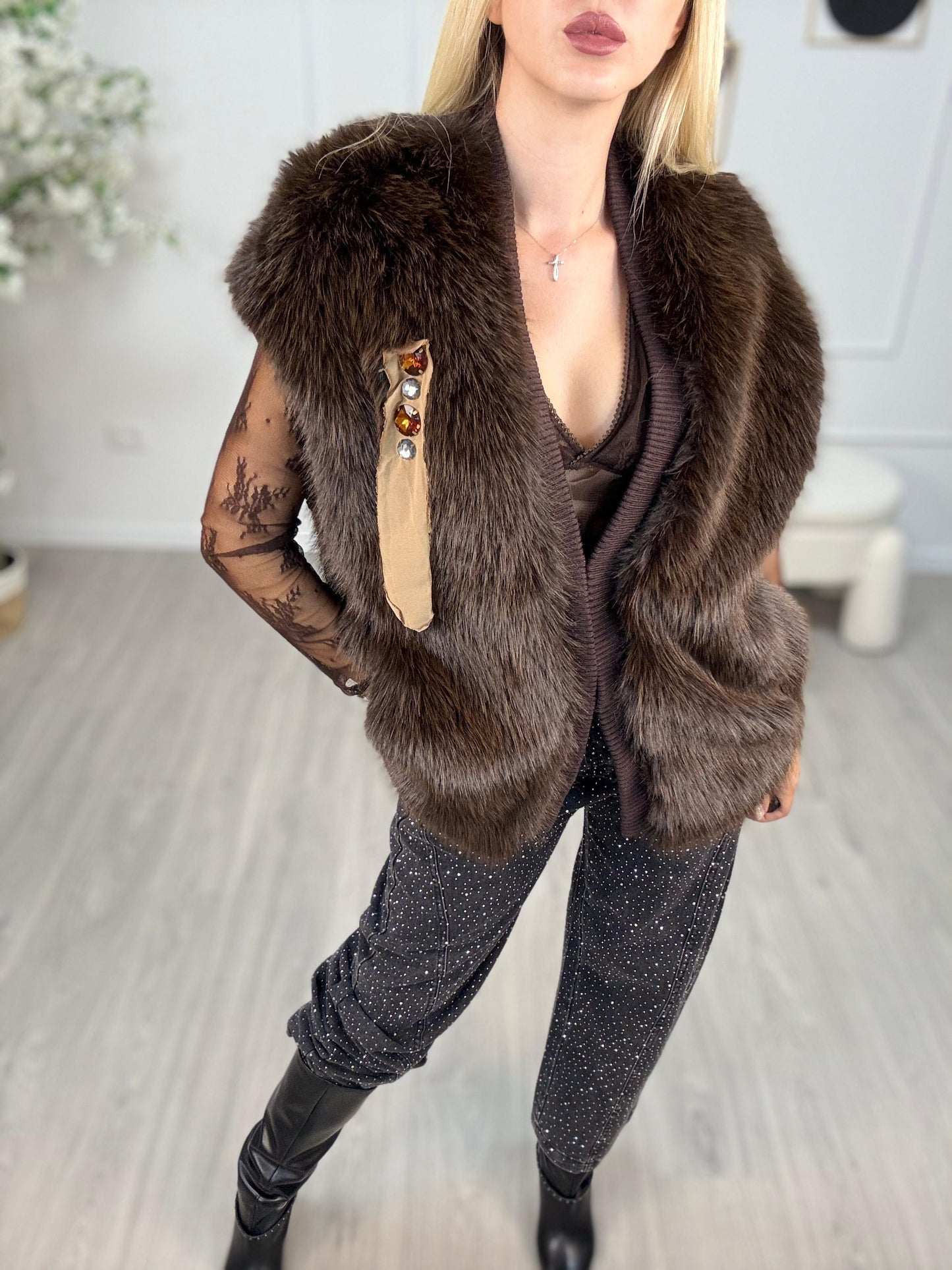 Gilet Ecopelliccia Souvenir