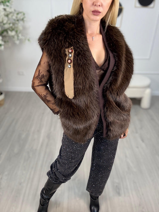 Gilet Ecopelliccia Souvenir