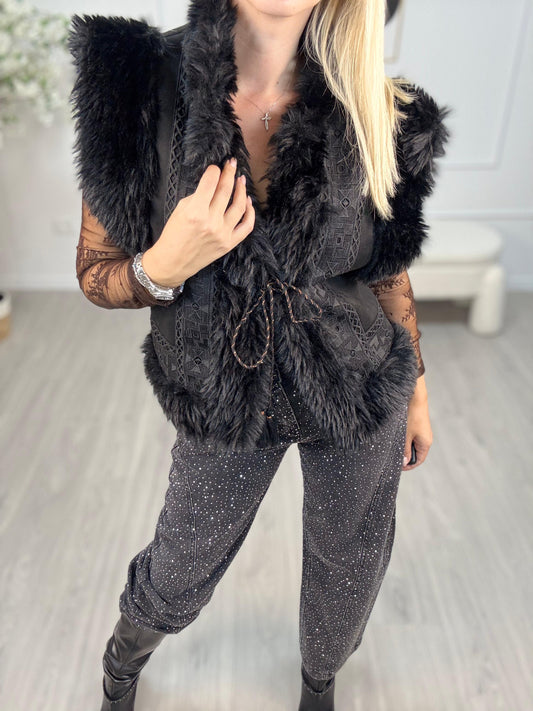 Gilet Over Nero