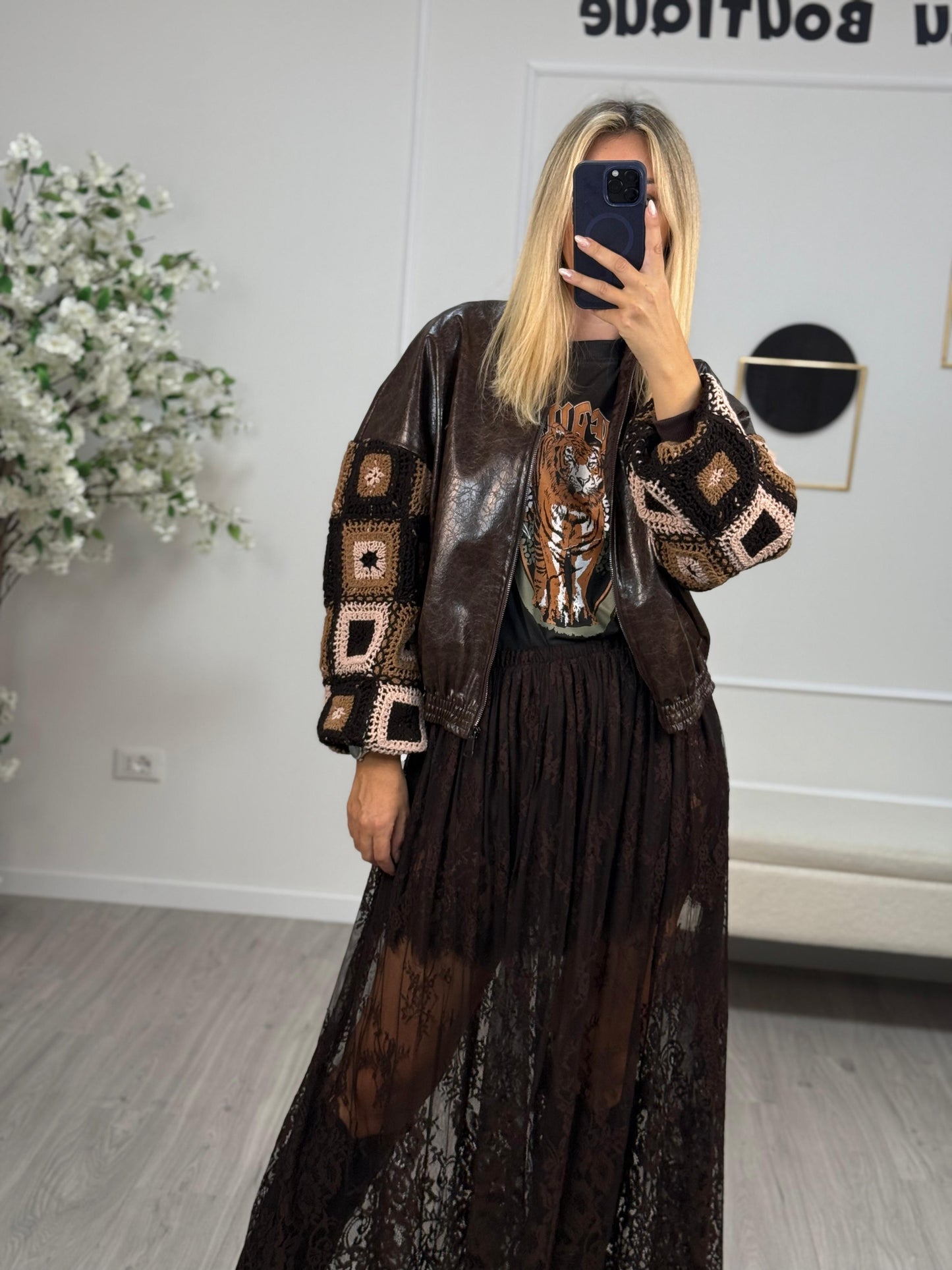 Bomber Maniche Ricamate Susy Mix