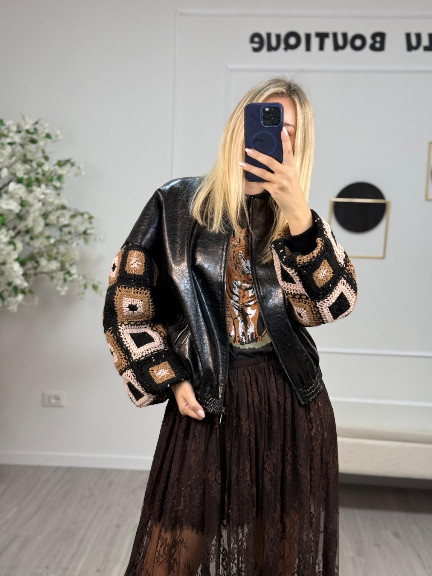Bomber Maniche Ricamate Susy Mix