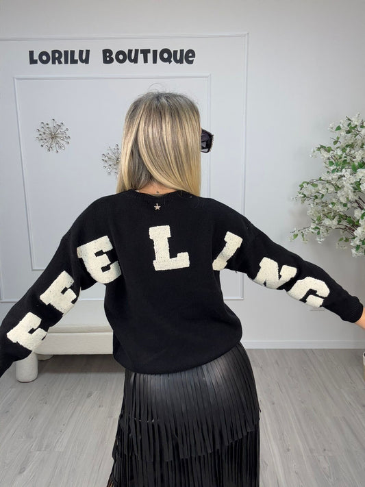 Maglia Scritta Feeling Souvenir