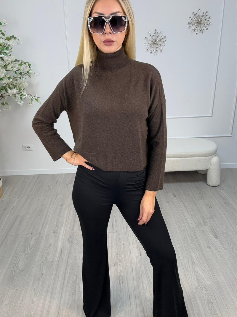 Souvenir Maglia Cashmere Donna Marrone